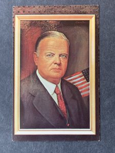 Herbert Clark Hoover By Morris Katz Chrome Postcard H1268083005