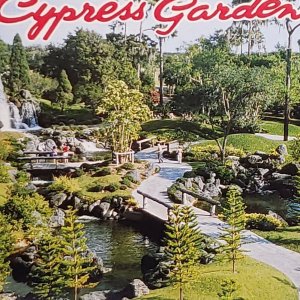 Vintage Postcard Cypress Gardens Florida Gardens of the World 1984   436