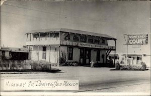 Deming New Mexico NM HWY 80 Monterey Court Real Photo Postcard