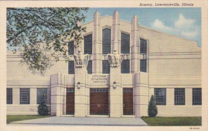 Illinois Lawrenceville The Armory Curteich