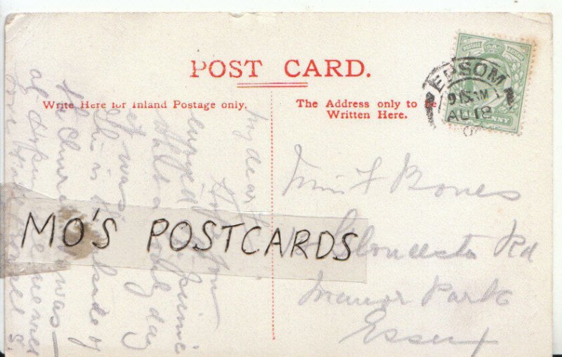 Genealogy Postcard - Bones - 12 Gloucester Road - Manor Park - Essex - Ref 8776A