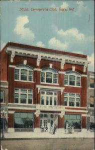 Gary IN Commercial Club c1910 Postcard