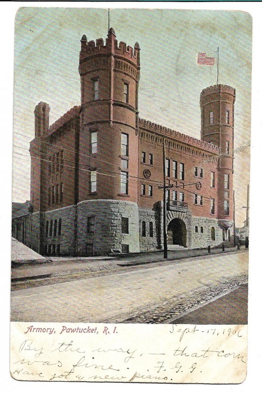 Pawtucket, RI - Armory - 1906