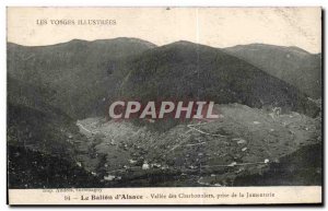 Old Postcard Illustrated Vosges The Ballon d Alsace Vallee Charbonniers takin...