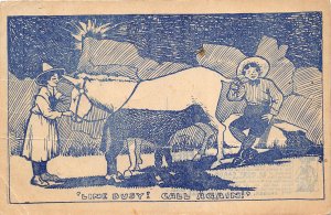 Line Busy Call Again 1908 Comic Postcard New Bethlehem Pennsylvania Cancel 