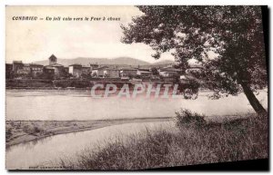 Old Postcard Condrieu A Pretty Corner Vers le Four a Chaux