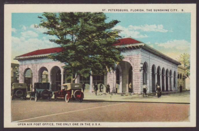 Open Air Post Office,St Petersburg FL Postcard 