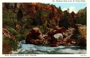 Colorado Rocky Mountains Elephant Rock In So St Vrain Canon 1948