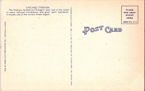 Chicago Stadium. Chicago, IL Vintage Postcard JY15