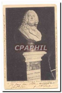 Museum of Dijon Old Postcard Bust A Piron J J Caffieri