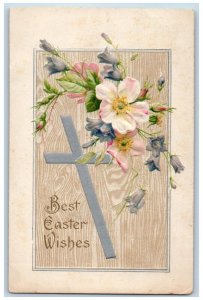 South Norwalk CT Postcard Easter Holy Cross Flowers Winsch Back Embossed 1910