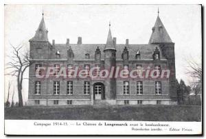 Postcard Old Chateau De Langemarck Before The Bombing