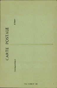 B577 Tunisia Carthage basilica interior vintage postcard