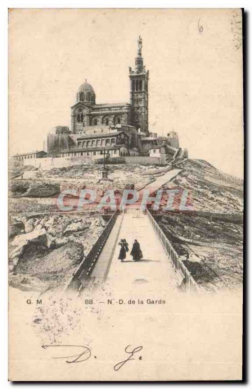 Postcard Old Marseille N D of the Guard