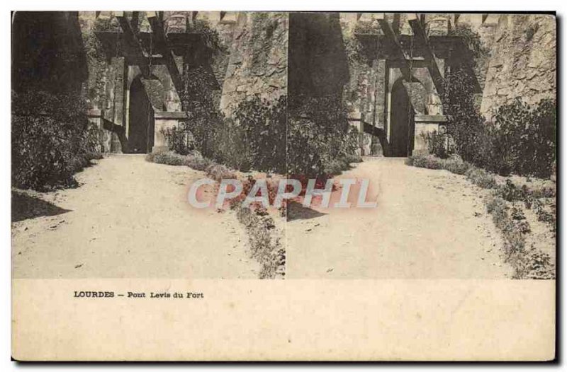 Postcard Old Bridge Lourdes Fort Levis