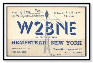 New York, Hempstead QSL Ham Radio - (MX-0113)