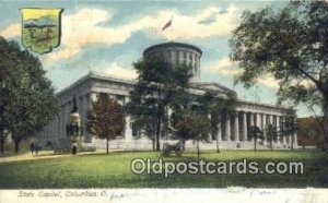 Columbus, Ohio, OH State Capital USA 1914 light wear, postal used 1914