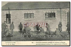 Old Postcard Rennes German prisoners around Rennes Army