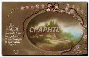 Old Postcard Fancy L & # 39amitie