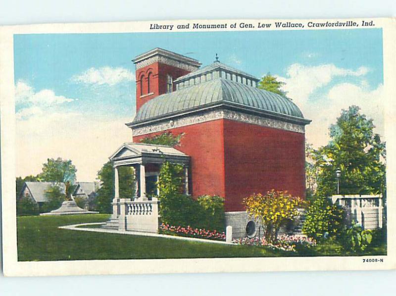 Linen LIBRARY SCENE Crawfordsville Indiana IN hs2593