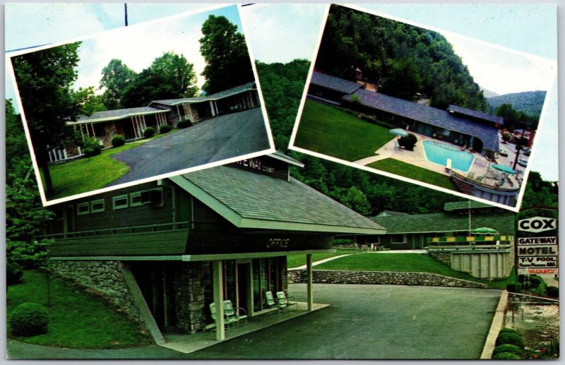 Cox's Gateway Court on the Parkway Gatlinburg Tennessee Motel Vintage Postcard