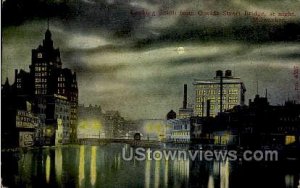 Oneida Street Bridge  - MIlwaukee, Wisconsin WI Postcard