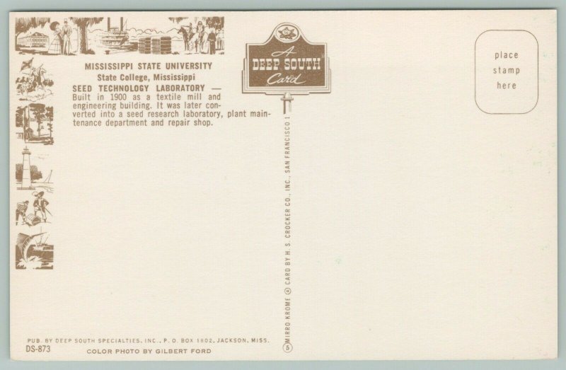 State College~Mississippi State University~Seed Technology Laboratory~1950s