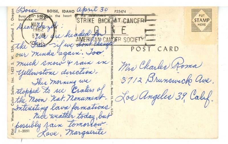 ID - Boise. 8th Street  ca 1958