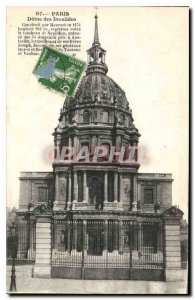 Old Postcard Paris Dome des Invalides