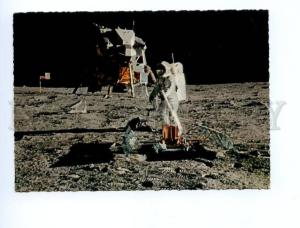 133564 SPACE PROPAGANDA Man on moon old photo postcard