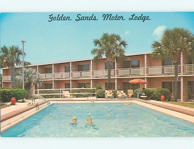 Unused Pre-1980 GOLDEN SANDS MOTEL Jacksonville Florida FL s3647