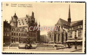 Old Postcard Louvain La Collegiale St Pierre