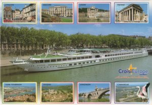 Croisi Europe Ship Cruises Liners Ferry Strasbourg Postcard