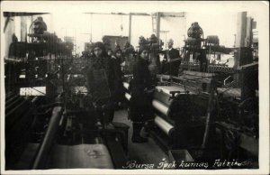 Child Labor Girls in Factory Brousse Bursa Turkey Real Photo Postcard 1936