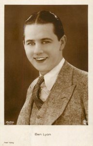 Cinema star film actor postcard Ben Lyon