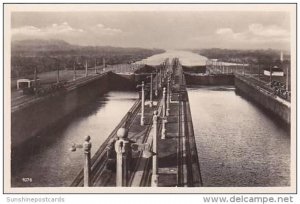 Panama Canal Gatun Locks Real Photo