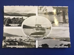 U.K. Lake Windermere Scenes Vintage Postcard R44443 