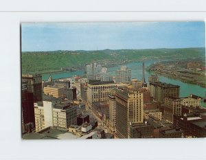 Postcard Golden Triangle, Pittsburgh, Pennsylvania