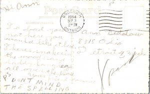 RPPC BAYFIELD RIVER BRIDGE Goderich Ontario Canada Postcard 1950s KO5