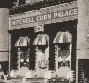 RPPC Mitchell Corn Palace in 1949 SD, South Dakota
