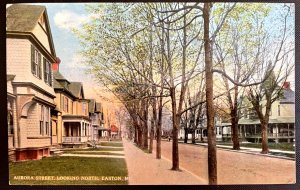 Vintage Postcard 1916 Aurora Street, Looking North, Easton, Maryland