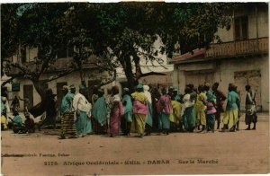 CPA AK Fortier 2178 Dakar- Sur le Marche SENEGAL (812210)