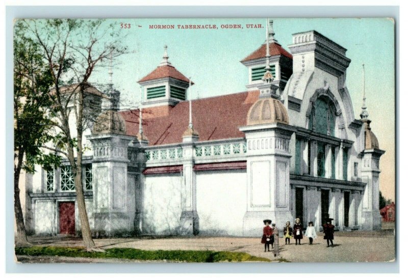 c. 1910 Mormon Tabernacle Church Ogden, Utah Postcard P15