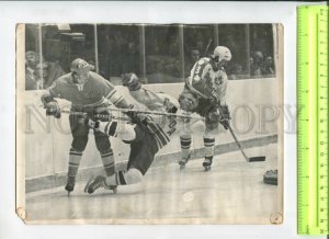 434599 USSR CANADA 1970-years ice hockey Old TASS photo