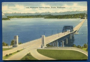 Seattle Washington wa Mt Rainier Postcard Folder