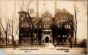 RPPC Central School, Hammond IN c1911 Vintage Postcard B69