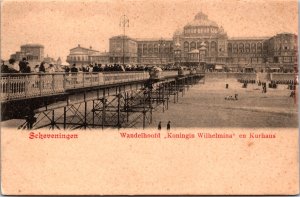 Netherlands Scheveningen Wandelhoofd Koningin Wilhelmina en Kurhaus 09.72