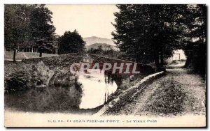 Old Postcard St Jean Pied de Port Le Vieux Pont