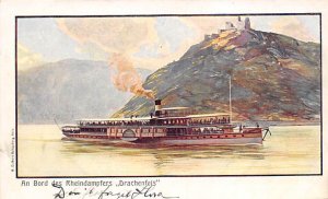 Drachenfels River Steamship Ferry Boat Ship 