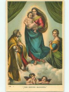 Pre-Linen Religion THE SISTINE CHAPEL MADONNA AC0996